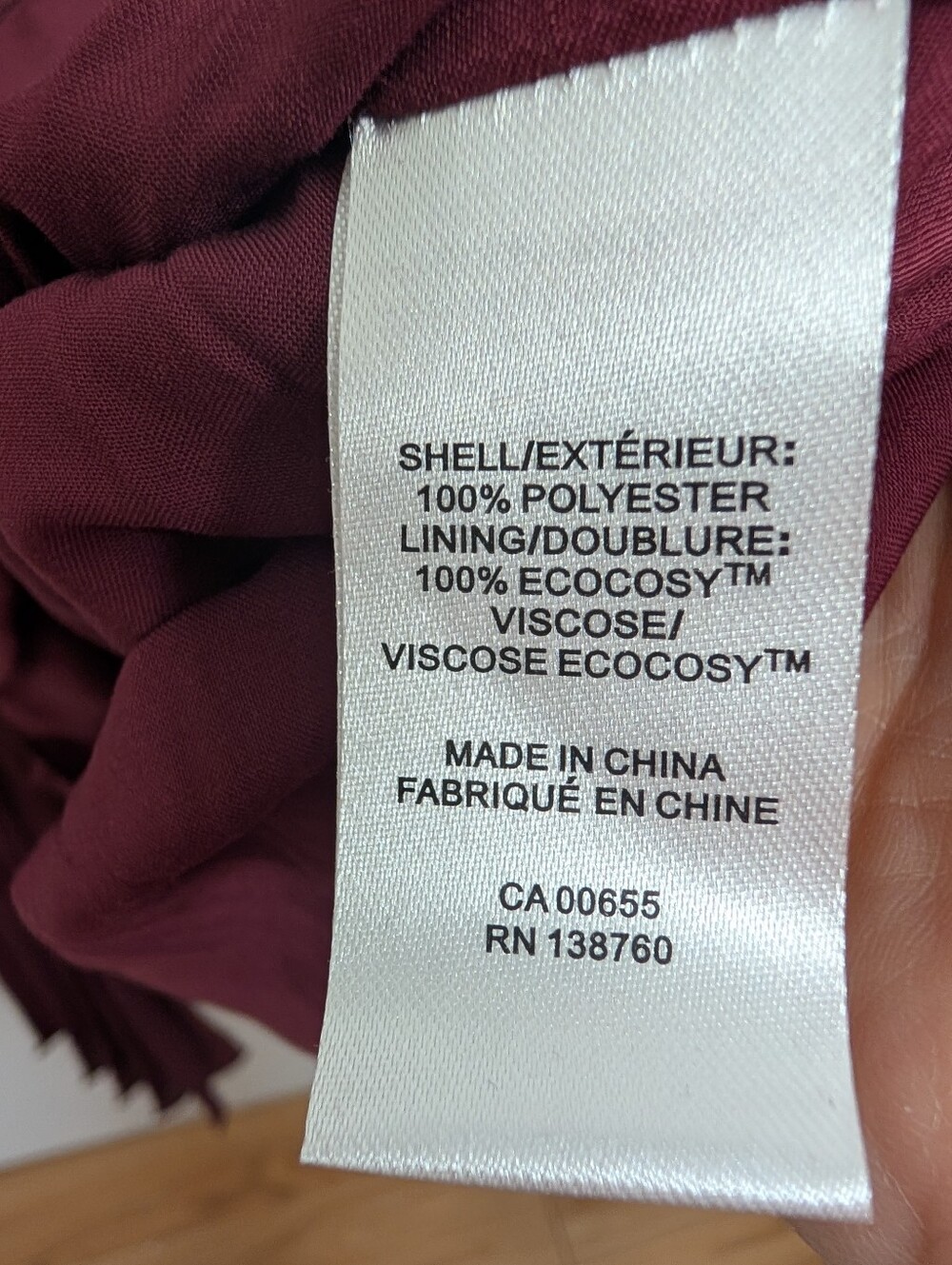 RW&CO BURGUNDY PLEATED MIDI SKIRT SIZE 4 - Picture 6 of 6